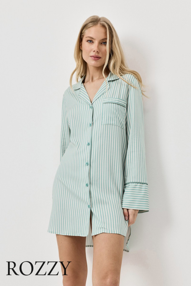 Сорочка вискозная Aruelle Moss оливковый 