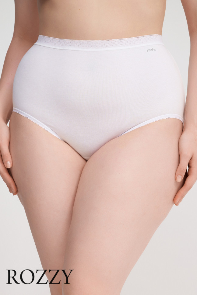 Трусы макси хлопковые Janira Esencial 31641 белый (уп.2шт.)