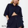 Костюм домашний льняной Aruelle Nia Set синий