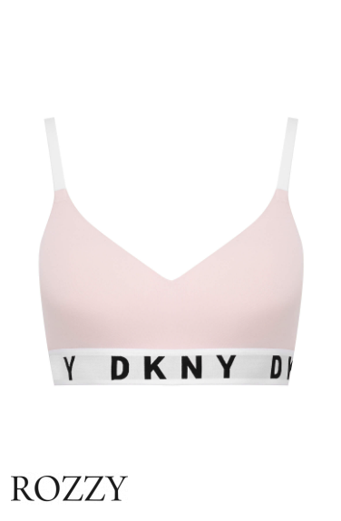 Бюстгальтер без косточек хлопковый DKNY Cozy Boyfriend DK4518 розовый