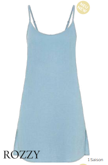 Сорочка хлопковая Naturana Summer Break 43031 серо-голубой Ф