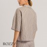 Рубашка домашняя Hanro Urban Casuals 078708 бежевый/белый