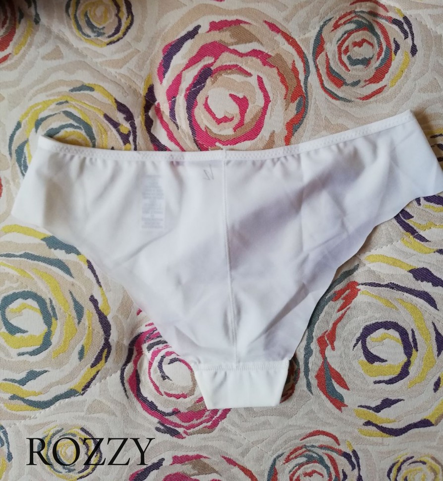 Трусы бразильяна обрезные LIZ 50593 белый, серый