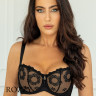 Бюстгальтер балконет Kris Line Fortuna Black черный