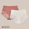 Трусы макси хлопковые Esotiq Pinky 42146 терракотовый/экрю (уп.2шт.)