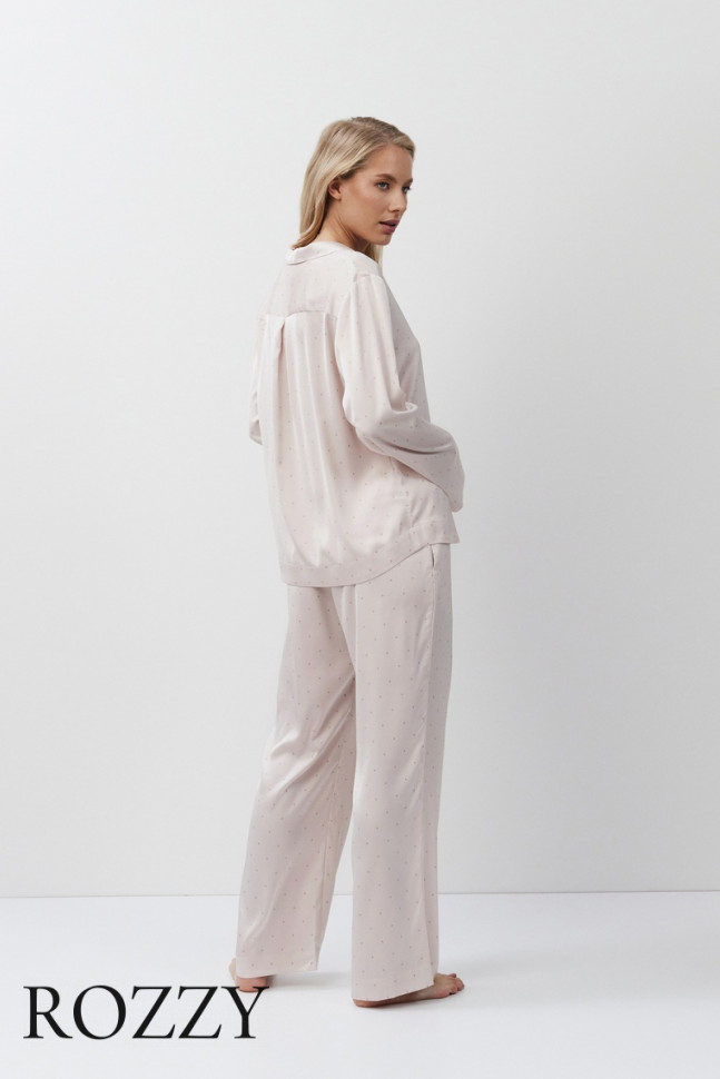 Пижама атласная Aruelle Gilian светло-розовый