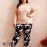 Пижама хлопковая Taro Katie Maxi 3234/3255 бежево-розовый/черный