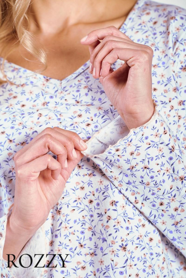 Сорочка хлопковая Taro Ariella 3241/3258 светло-голубой