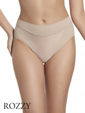 Трусы классика Selene Braga Alta Maribel 3119 серо-бежевый