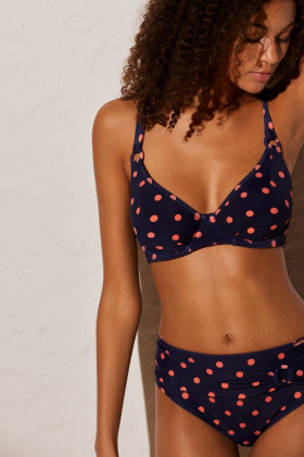 Бюстгальтер купальный Ysabel Mora 82289 темно-синий/персиковый