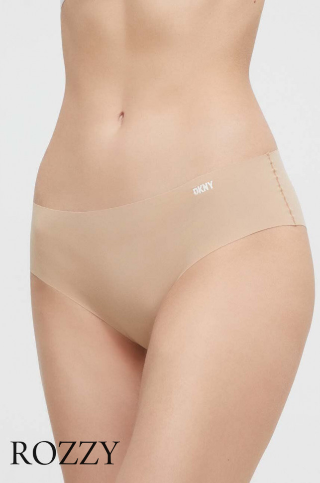 Трусы хипстеры обрезные DKNY Litewear DK5028 бежевый