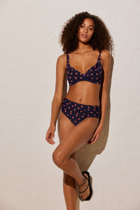 Трусы купальные Ysabel Mora 82294 темно-синий/персиковый