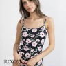 Майка Julimex Koszulka Hibiscus черный/цветы