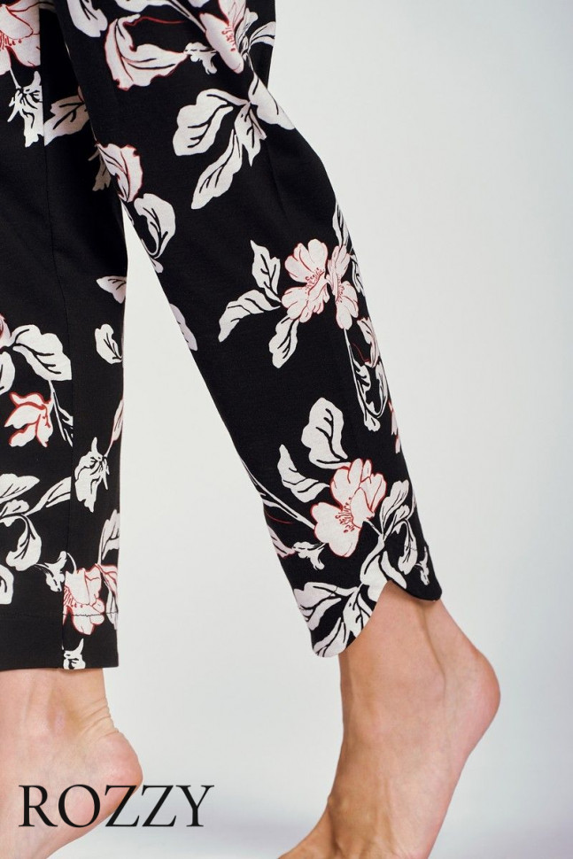 Пижама хлопковая Taro Katie 3234/3255 бежево-розовый/черный