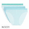 Трусы слипы хлопковые DIM Les Pockets Cotton 4C17 (уп.3шт) геометрия бирюза