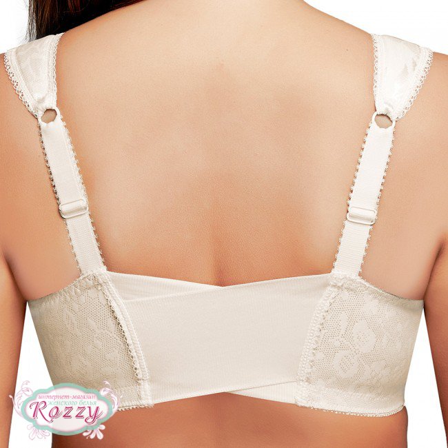 Бюстгальтер спереди застежка без косточек Playtex 4695 светло-бежевый