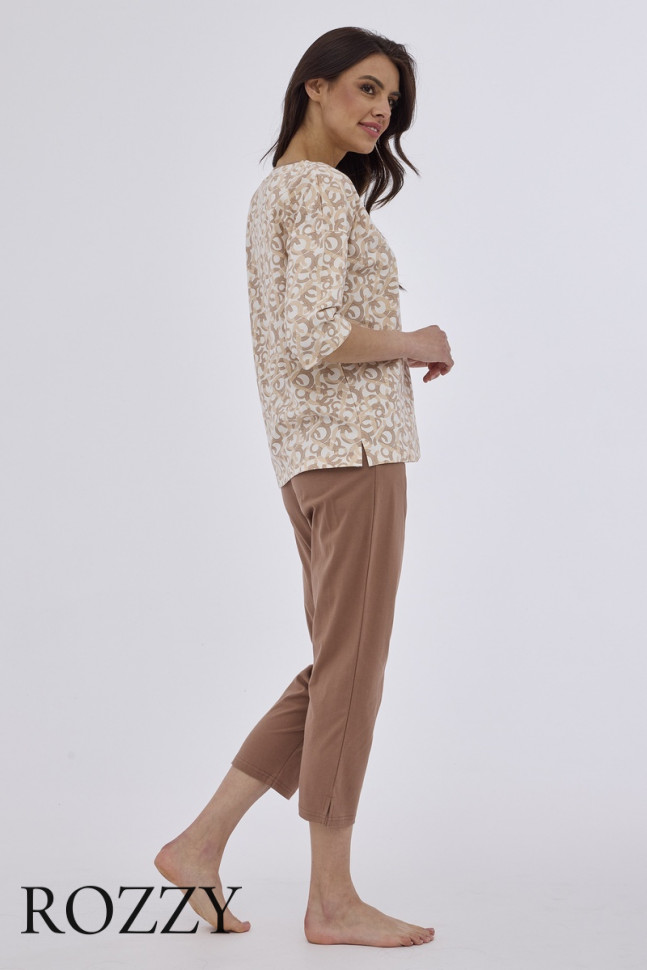 Пижама хлопковая Cornette Ines 147 бежевый