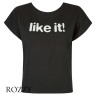 Футболка хлопковая Like It 6164460 черный