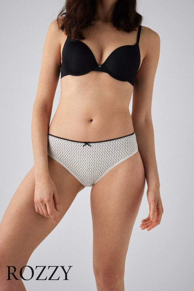 Трусы слипы хлопковые Ysabel Mora 19439 черный/белый (уп.2шт.)