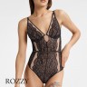 Боди Esotiq Katie 40566 черно-бежевый
