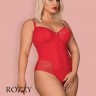 Боди Obsessive Jolierose Teddy красный 