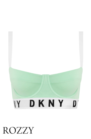 Бюстгальтер бюстье хлопковый DKNY Cozy Boyfriend DK4521 мятный