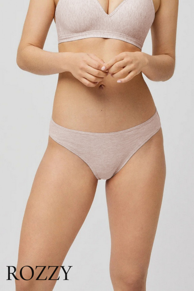 Трусы бразильяна хлопковые Ysabel Mora 10072 бежевый