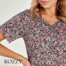 Сорочка хлопковая Taro Amara/Amora 3094/3170 черный/розовый