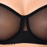 Бюстгальтер балконет DKNY Sheers DK4939 черный