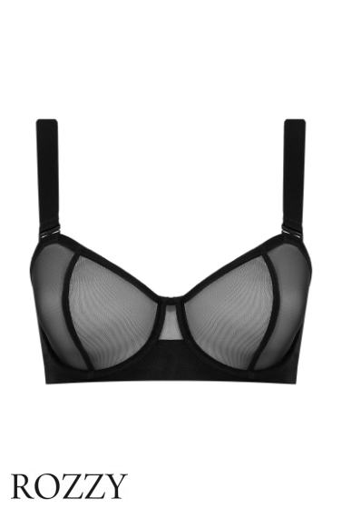 Бюстгальтер балконет DKNY Sheers DK4939 черный