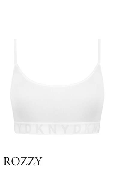 Бюстгальтер-топ без косточек DKNY Seamless Litewear DK7476 белый