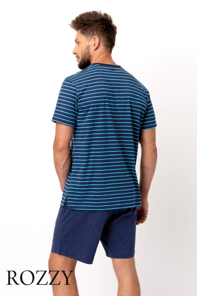 Пижама мужская Key MNS 345 кобальтовый