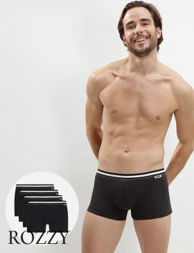 Трусы шорты мужские DIM 6578/4 черный (уп.4шт.)