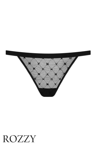 Трусы слипы DKNY Monogram Mesh DK5030 черный 