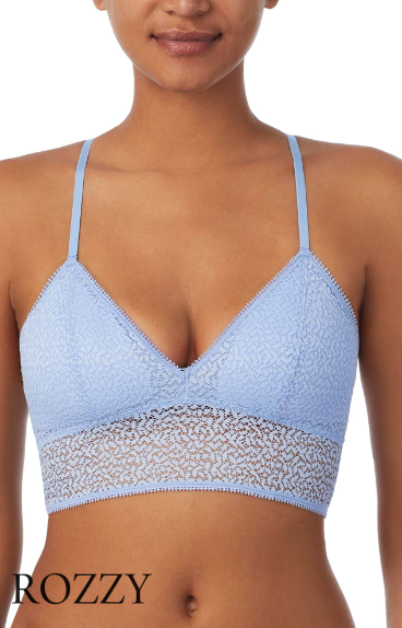 Бюстгальтер бралетт без косточек DKNY Modern Lace DK4021 голубой