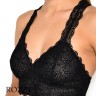 Бюстгальтер бралетт без косточек DKNY Superior Lace DK4522 черный 