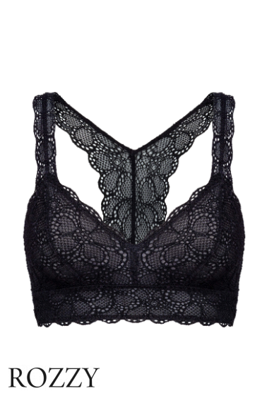 Бюстгальтер бралетт без косточек DKNY Superior Lace DK4522 черный 