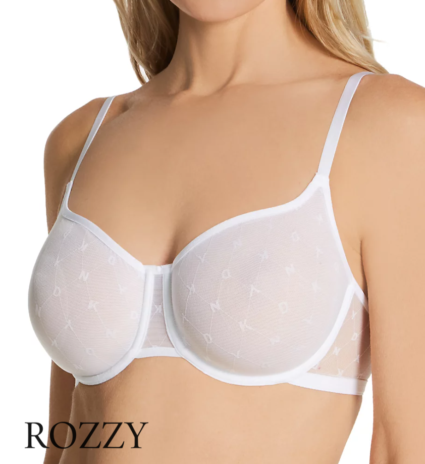 Бюстгальтер DKNY Monogram Mesh DK4039 белый
