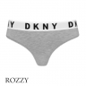 Трусы стринги хлопковые DKNY Cozy Boyfriend DK4529 серый