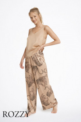 Пижама атласная Esotiq Lovable 41132 бежевый