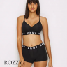 Трусы шорты хлопковые DKNY Cozy Boyfriend DK4515 черный-белый