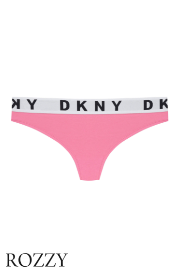 Трусы стринги хлопковые DKNY Cozy Boyfriend DK4529 розовый