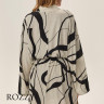 Халат вискозный Esotiq Joya/02X 42049 черный/экрю
