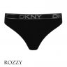 Трусы стринги хлопковые DKNY Table Tops Cotton DK8821 черный
