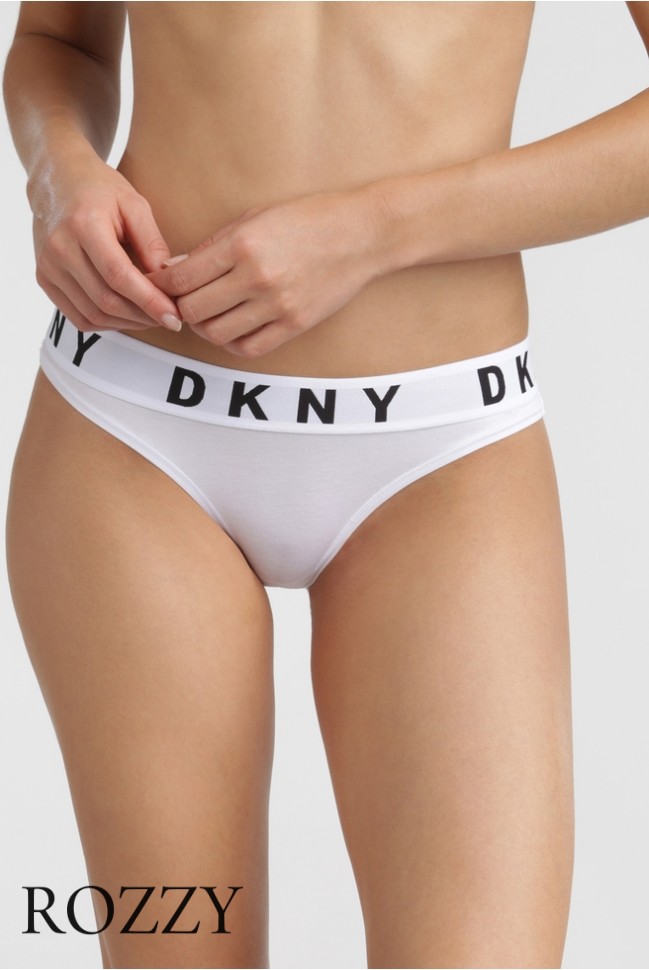 Трусы бикини хлопковые DKNY Cozy Boyfriend DK4513 белый