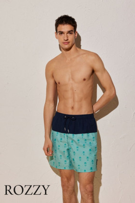 Шорты купальные мужские Ysabel Mora 90138 синий/бирюзовый 