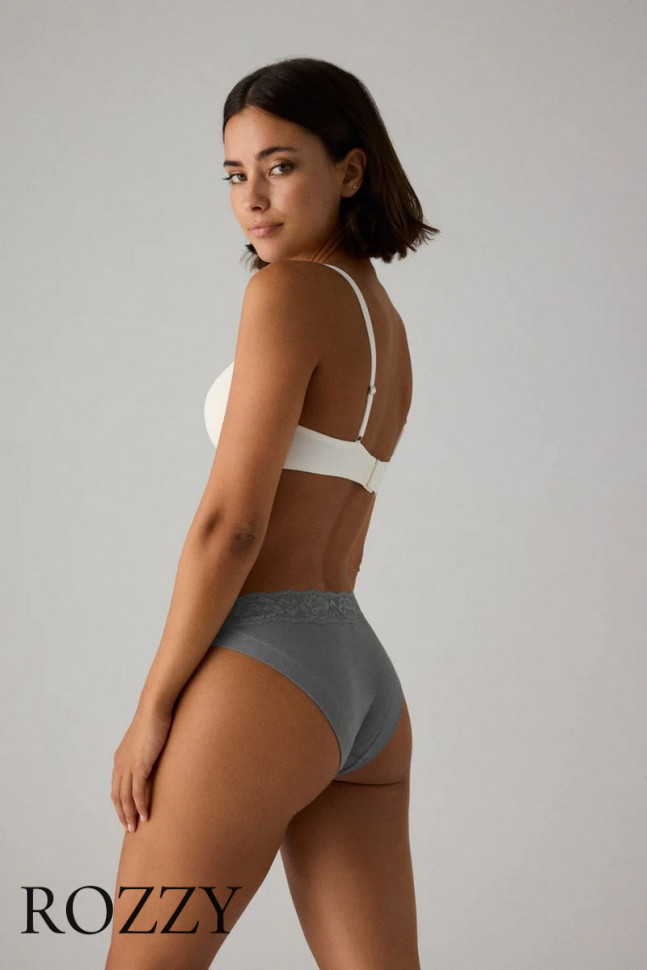 Трусы бикини хлопковые Ysabel Mora 19033 серо-зеленый