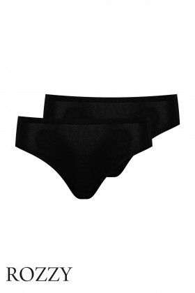 Трусы слипы хлопковые Nina Von C Base 402012299 черный (уп.2шт.)