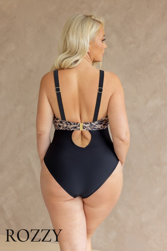 Купальник слитный Kris Line Maul Bodybalconettemhm леопардовый