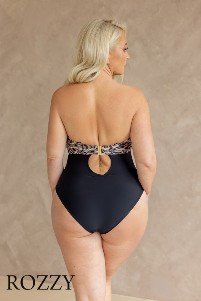 Купальник слитный Kris Line Maul Bodybalconettemhm леопардовый